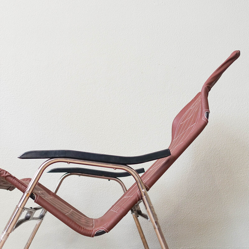 Japanese vintage foldable rocking chair by Takeshi Nii, 1950s