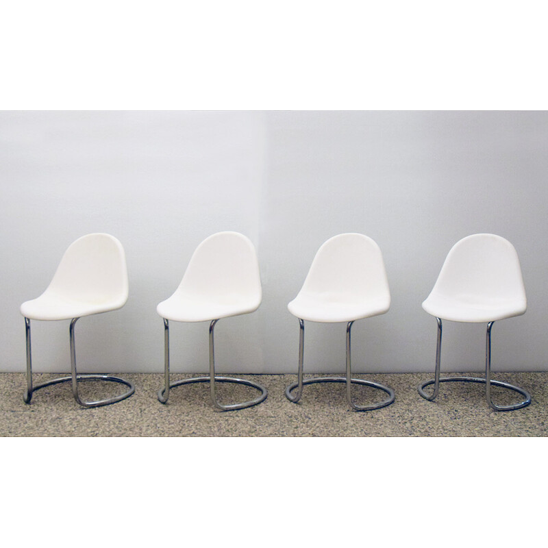 Set van 4 vintage stoelen van Giotto Stoppino voor Bernini Maja, 1960