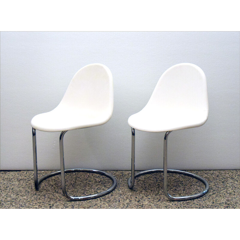 Set of 4 vintage chairs by Giotto Stoppino for Bernini Maja, 1960s