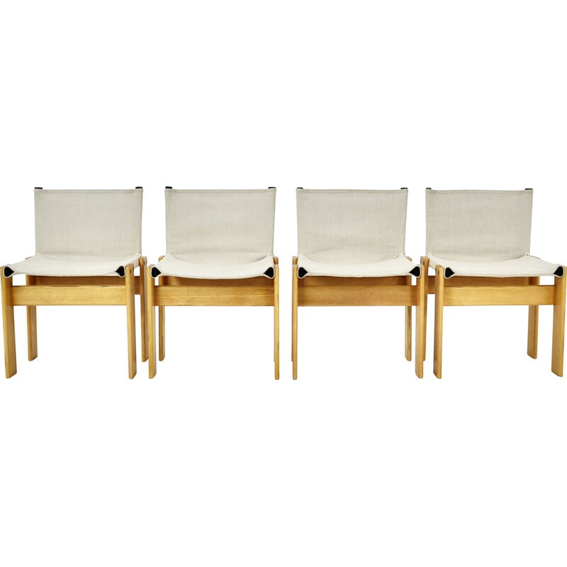 Conjunto de 4 cadeiras de Monge vintage de Afra e Tobia Scarpa para Molteni, 1970