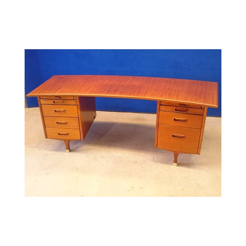 Ed Ordo Scandinavian vintage desk in teak - 1960s