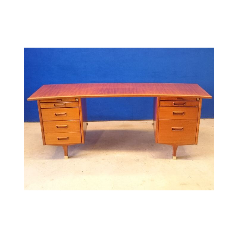 Ed Ordo Scandinavian vintage desk in teak - 1960s