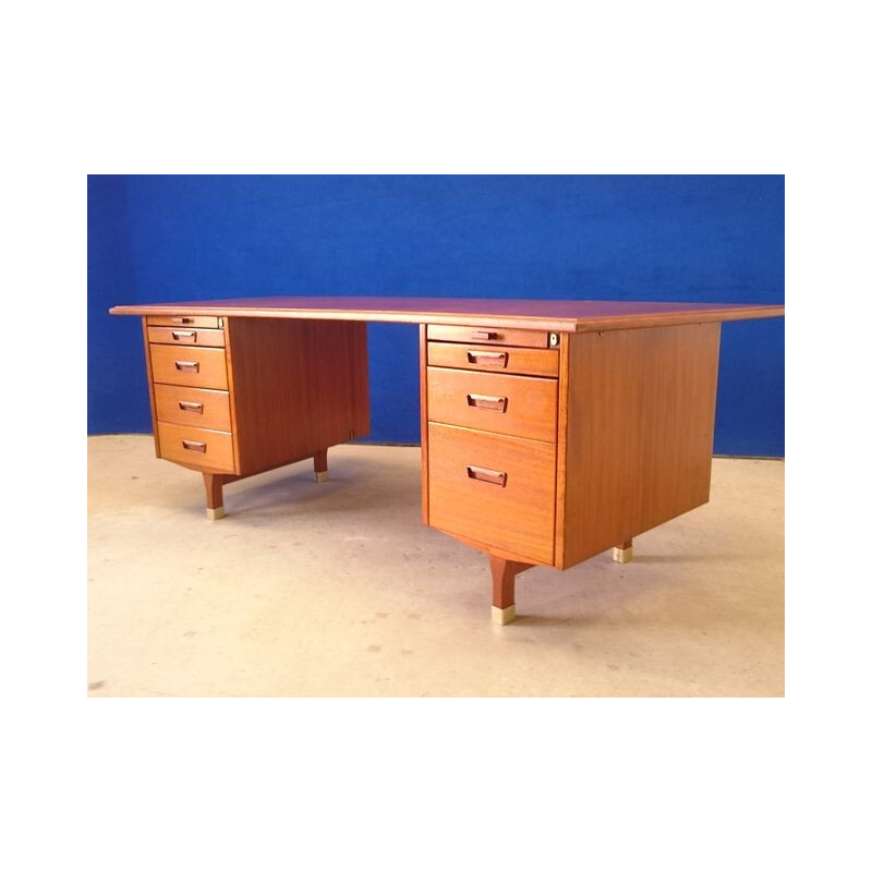 Ed Ordo Scandinavian vintage desk in teak - 1960s