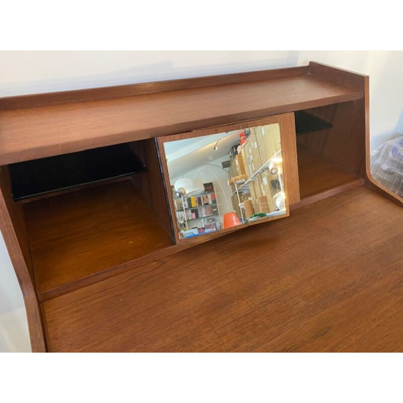 Scandinavian Danish vintage teak secretary, 1960