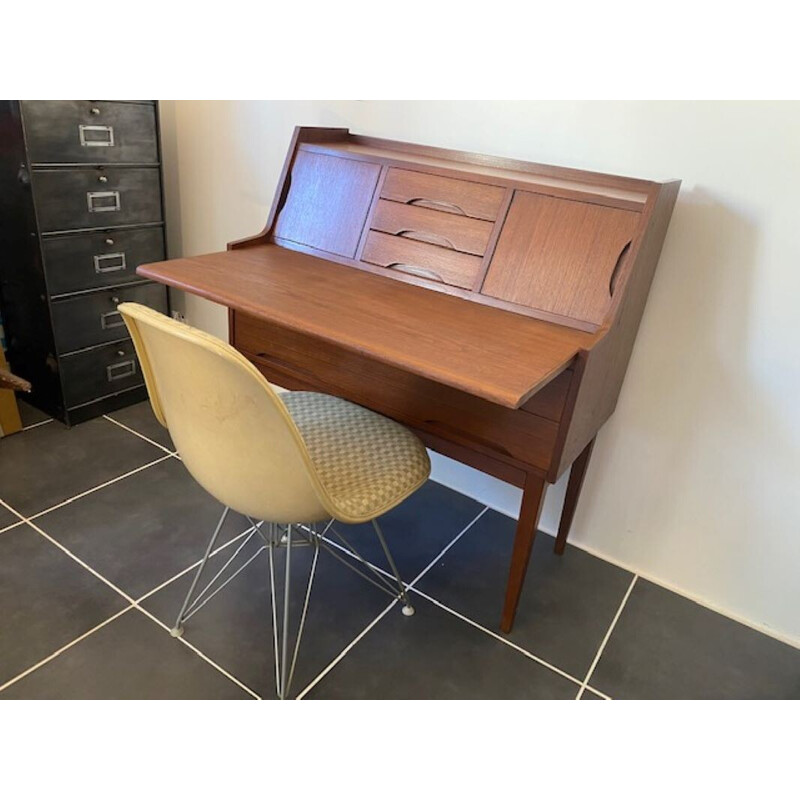 Scandinavian Danish vintage teak secretary, 1960