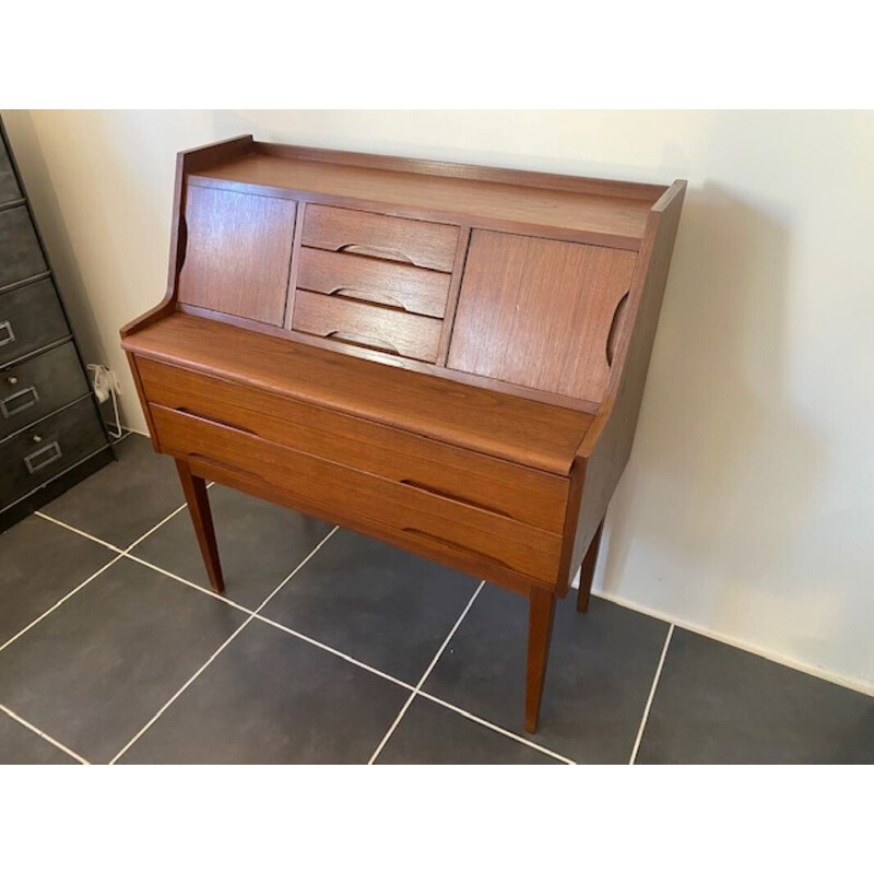 Scandinavian Danish vintage teak secretary, 1960