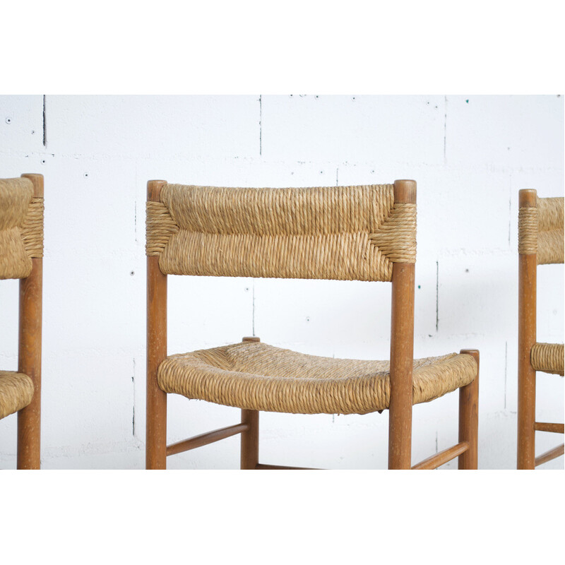 Set van 4 vintage Dordogne-stoelen van Roger Sentou, 1960