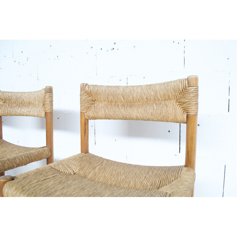 Set of 4 vintage Dordogne chairs by Roger Sentou, 1960