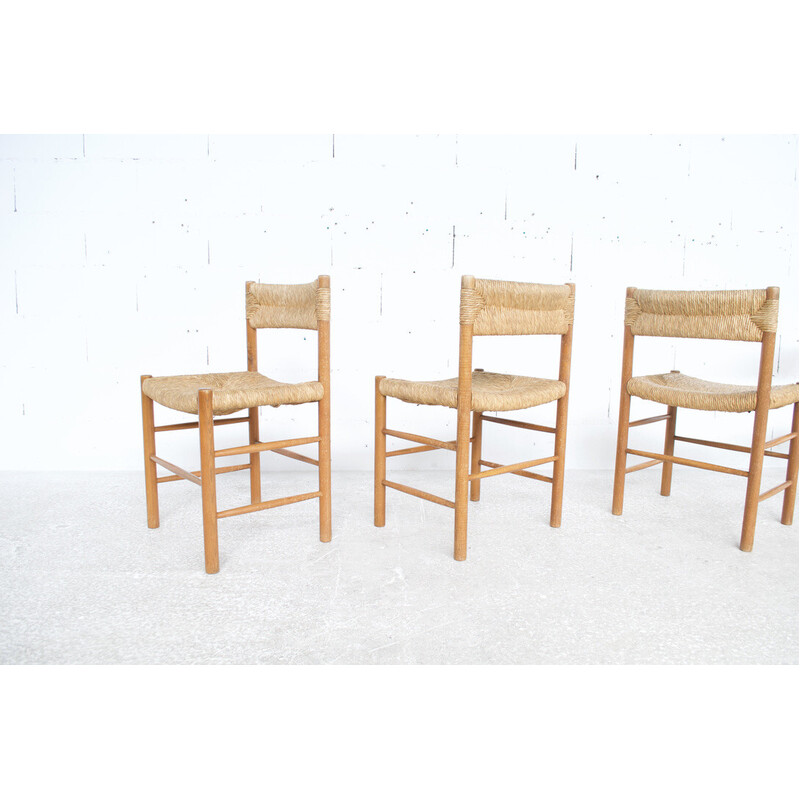 Set van 4 vintage Dordogne-stoelen van Roger Sentou, 1960