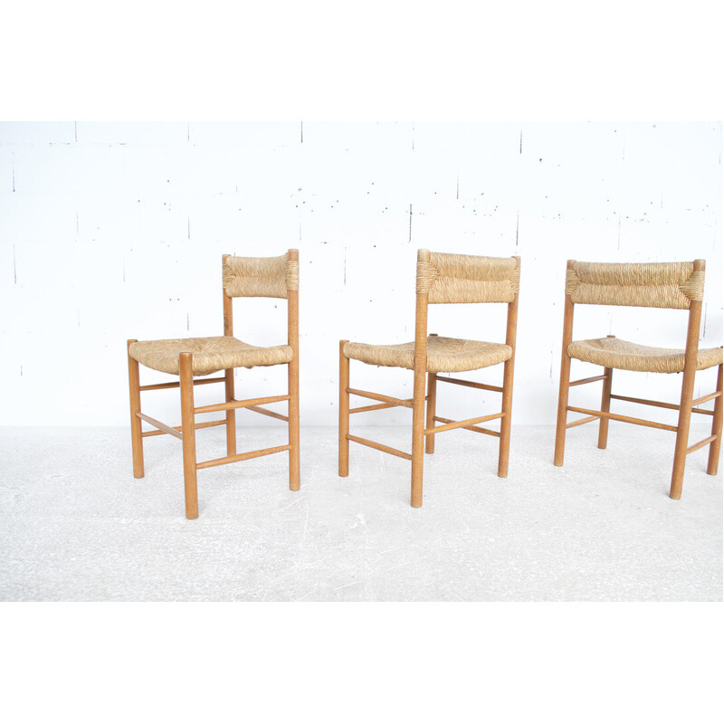 Set of 4 vintage Dordogne chairs by Roger Sentou, 1960