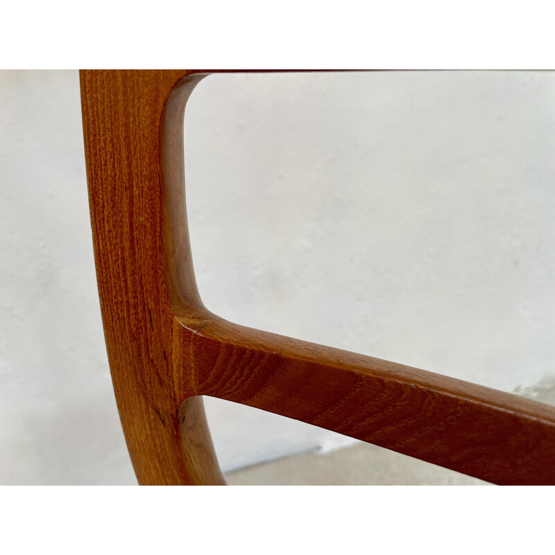 Danish vintage teak model 82 side chair by Niels O. Møller for J.L. Møllers, 1960s