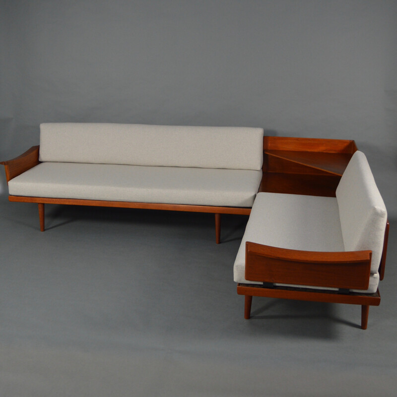 Set of Gustav Bahus sofas in teak, Edvard & Tove KINDT-LARSEN - 1960s