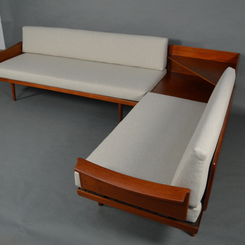 Set of Gustav Bahus sofas in teak, Edvard & Tove KINDT-LARSEN - 1960s