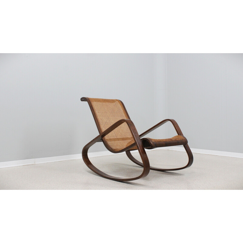 Vintage schommelstoel "Dondolo" van Luigi Crassevig, 1970