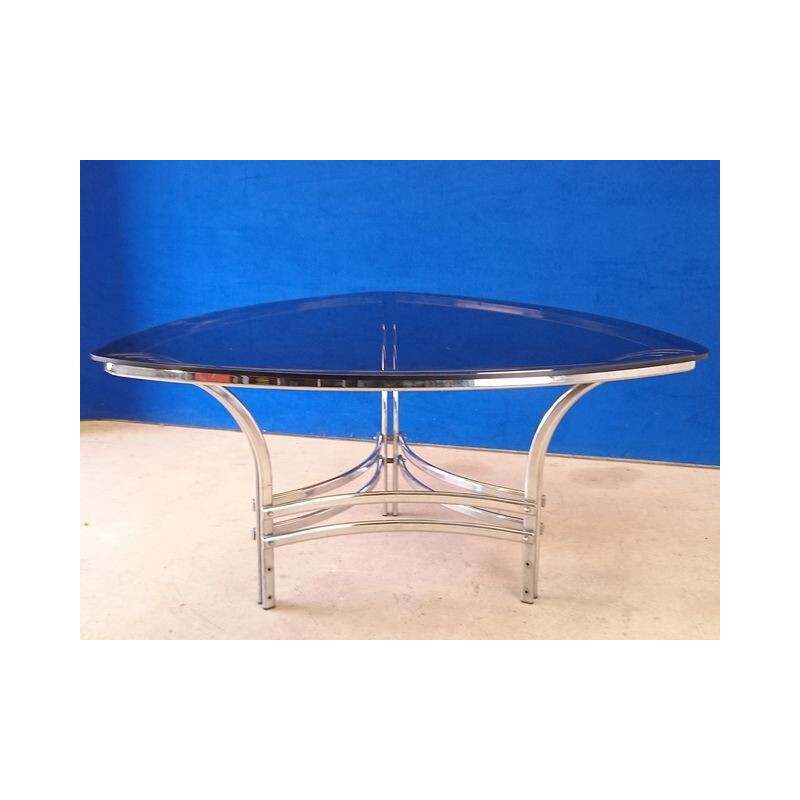 Curved triangular dining table - 1970s