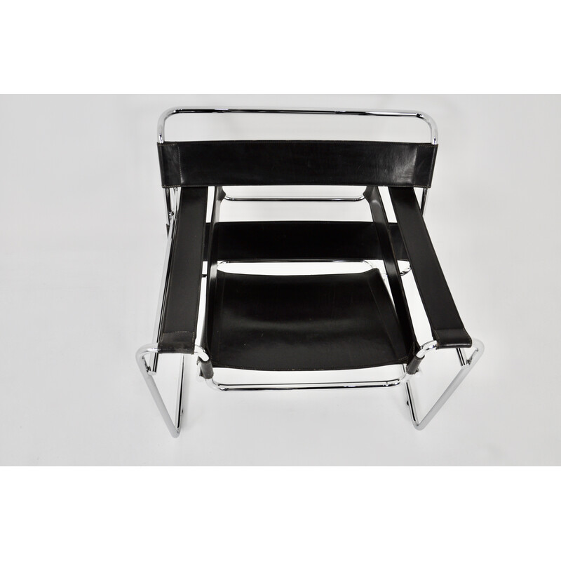 Vintage Wassily armchair by Marcel Breuer for Gavina, 1970