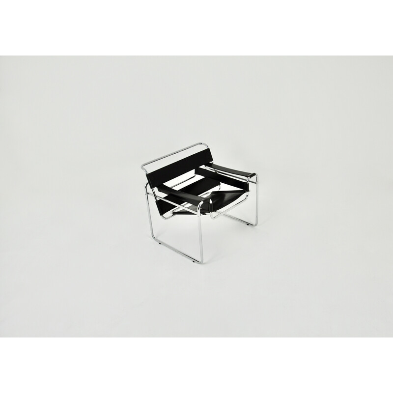 Poltrona vintage Wassily di Marcel Breuer per Gavina, 1970