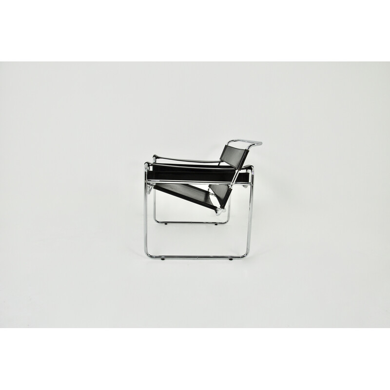 Poltrona vintage Wassily di Marcel Breuer per Gavina, 1970