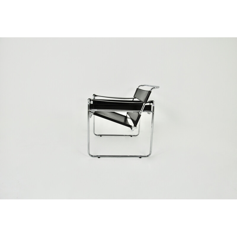 Vintage Wassily fauteuil van Marcel Breuer voor Gavina, 1970