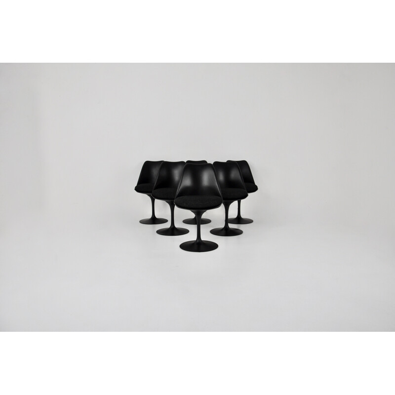 Set van 6 vintage Tulip stoelen door Eero Saarinen voor Knoll International, 1970