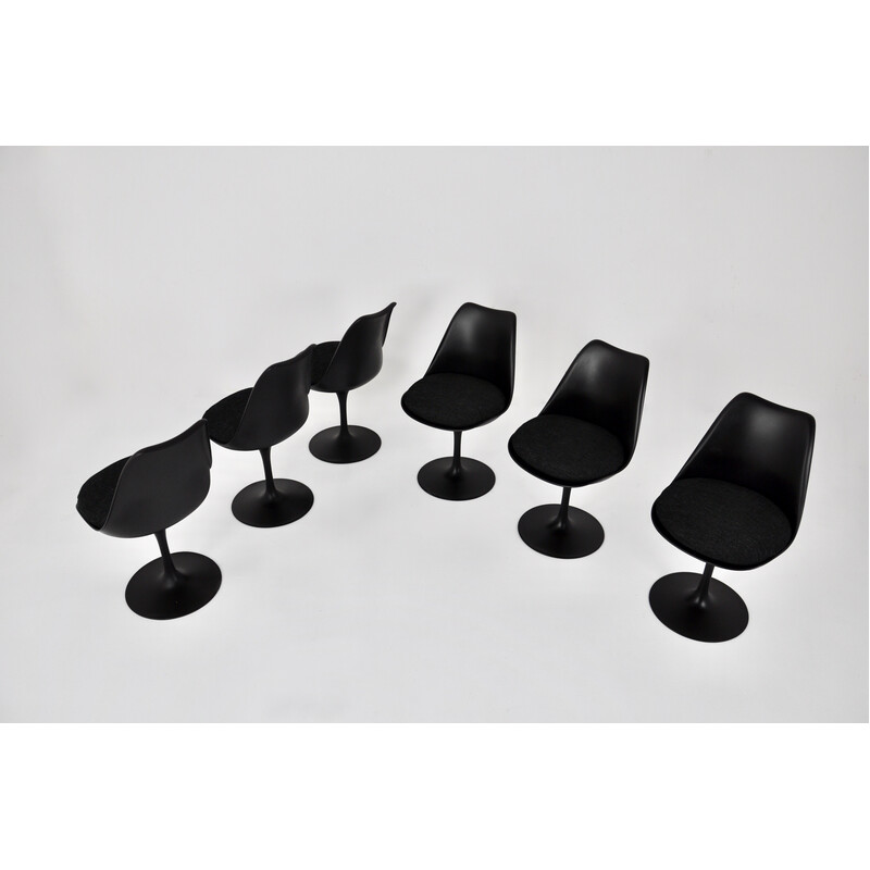 Conjunto de 6 cadeiras Tulipas vintage da Eero Saarinen para a Knoll International, 1970