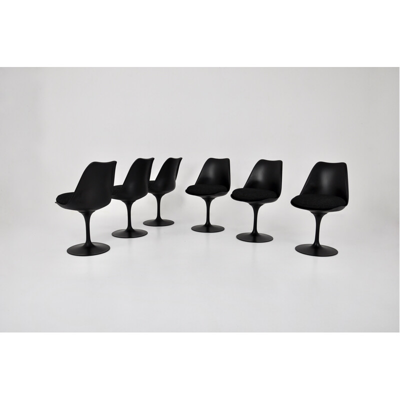 Set van 6 vintage Tulip stoelen door Eero Saarinen voor Knoll International, 1970