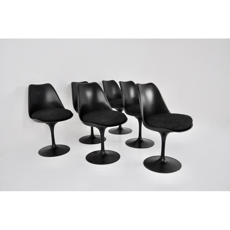 Satz von 6 Vintage Tulip Stühlen von Eero Saarinen für Knoll International, 1970