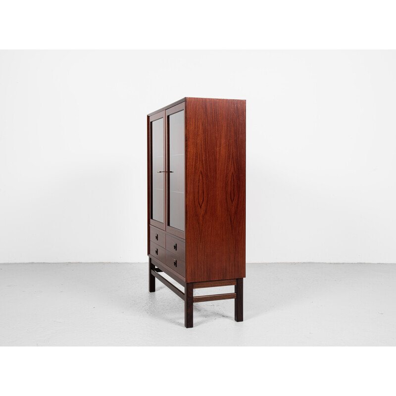 Mid century Danish 2-door display cabinet in rosewood by Brouer, 1960s