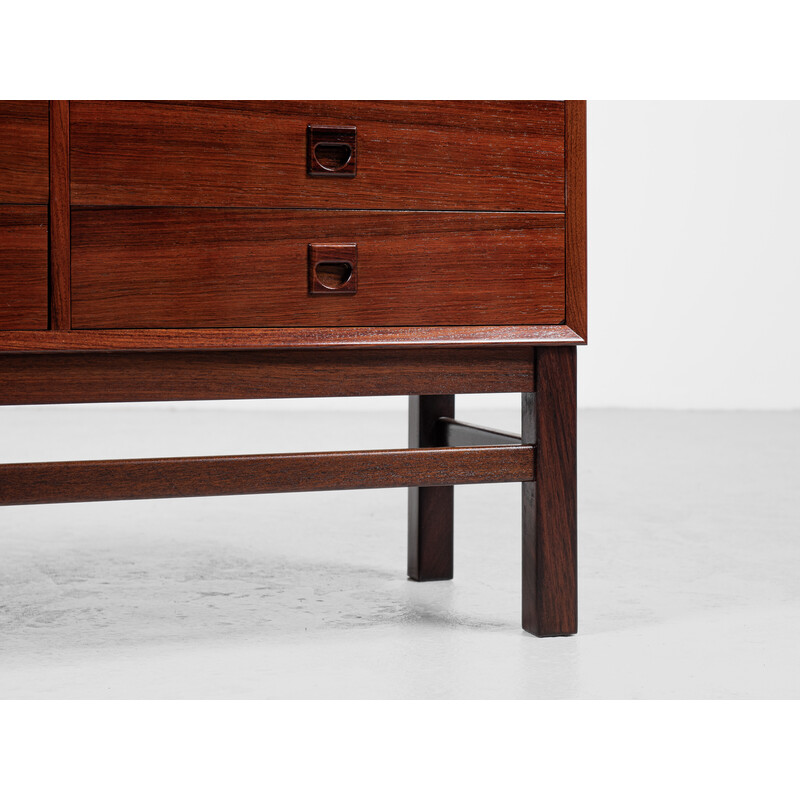 Mid century Danish 2-door display cabinet in rosewood by Brouer, 1960s