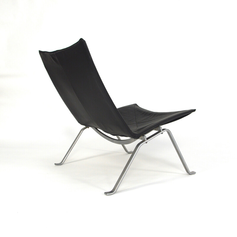 E. Kold Christensen "PK22" black easy chair, Poul KJAERHOLM - 1950s