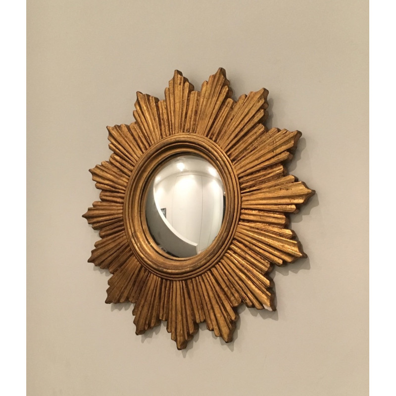 Specchio vintage in resina Soleil, 1970