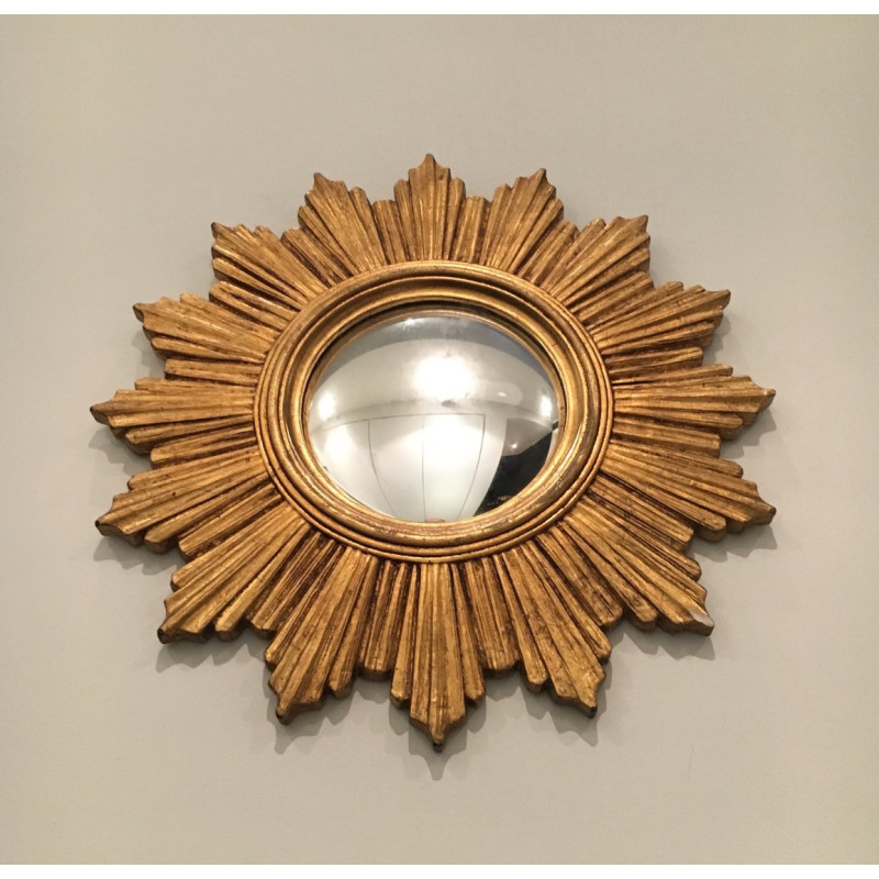 Vintage resin Soleil mirror, 1970