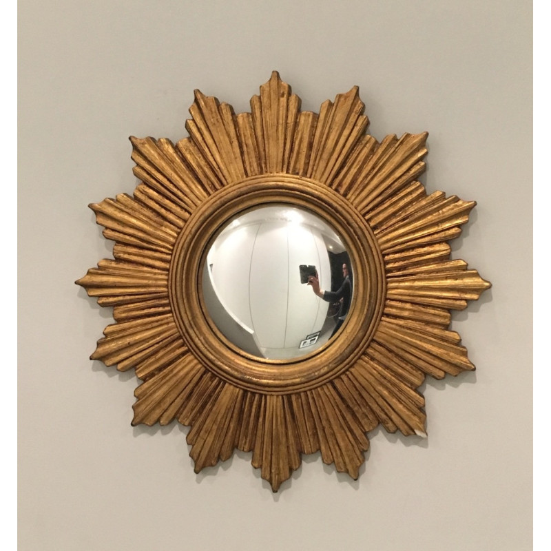 Vintage resin Soleil mirror, 1970