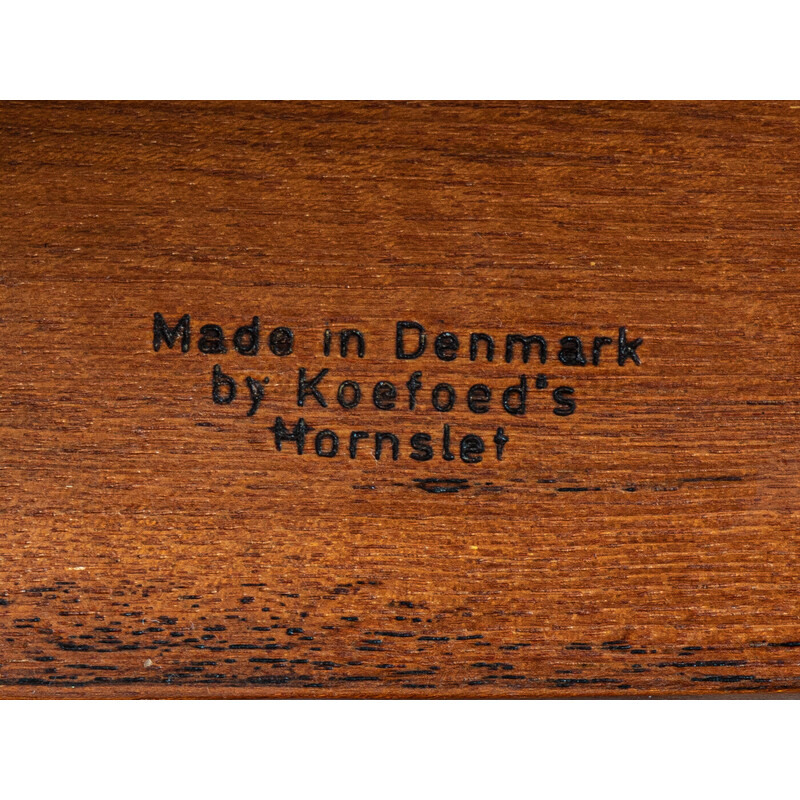 Set di 6 sedie da pranzo vintage in teak di Niels Koefoed per Hornslet, Danimarca 1960