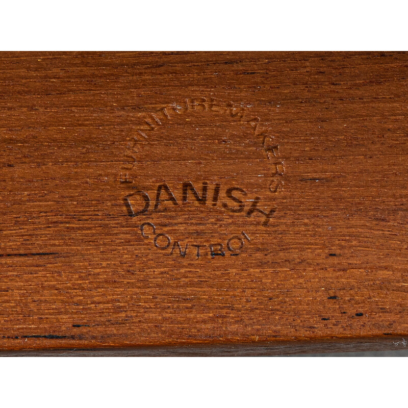 Juego de 6 sillas de comedor vintage de teca de Niels Koefoed para Hornslet, Dinamarca años 60