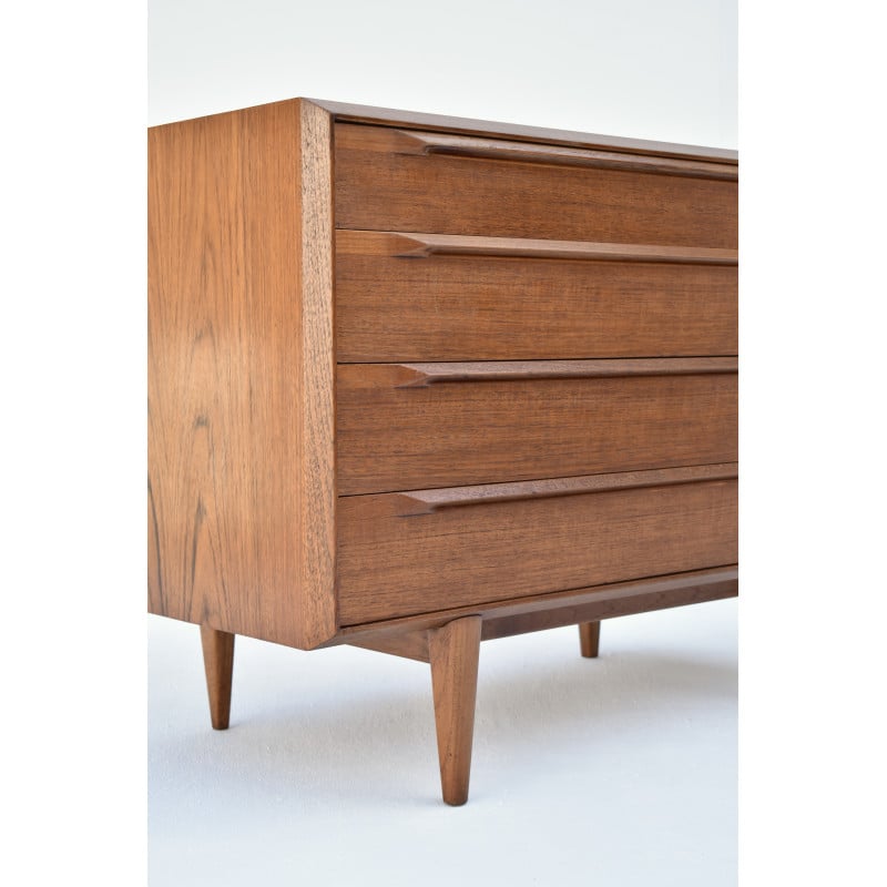 Vintage teak chest of drawers by Ib Kofod Larsen for Fredericia Mobelfabrik