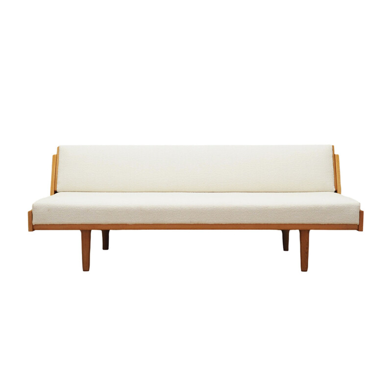 Sofá vintage de madera de fresno de Hans J. Wegner para Getama, 1960