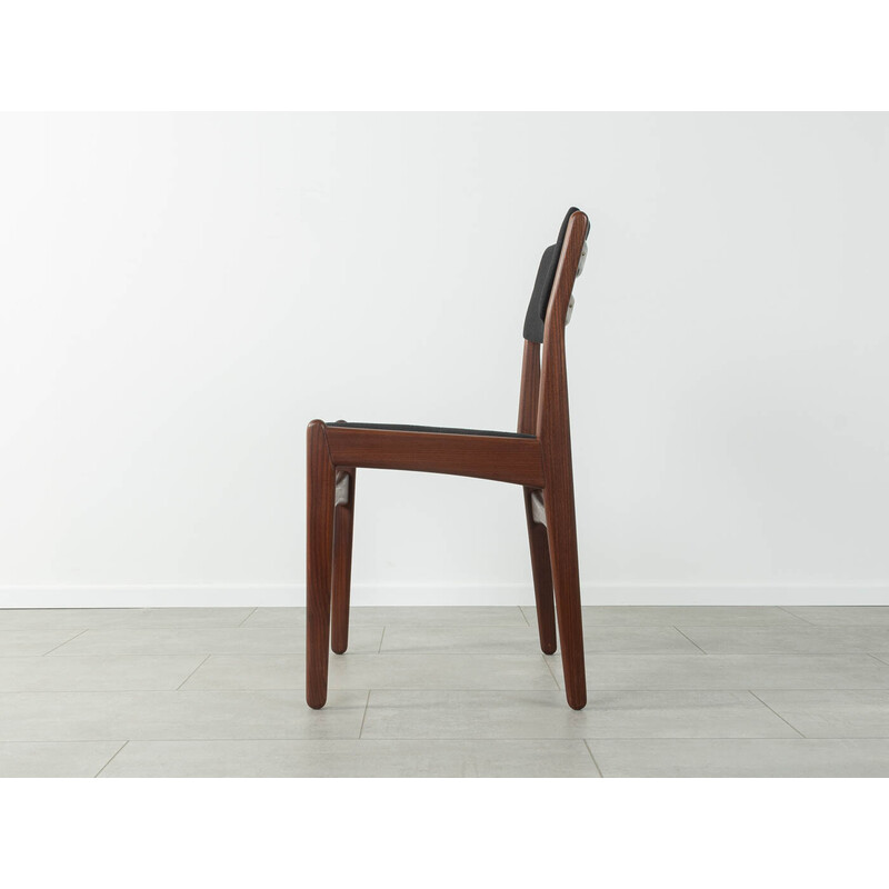 Set of 5 vintage teak chairs by Poul Volther for Frem Røjle, Denmark 1960s