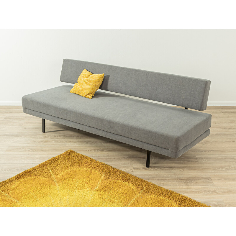 Vintage-Sofa aus grauem Stoff, Deutschland 1960