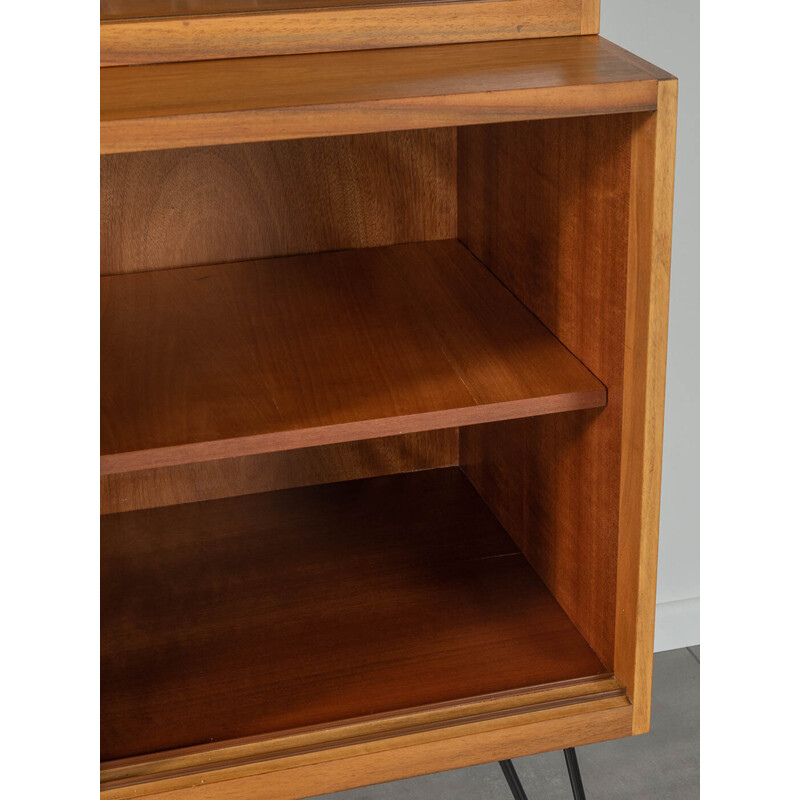 Vintage display cabinet in walnut veneer, Germany 1950s