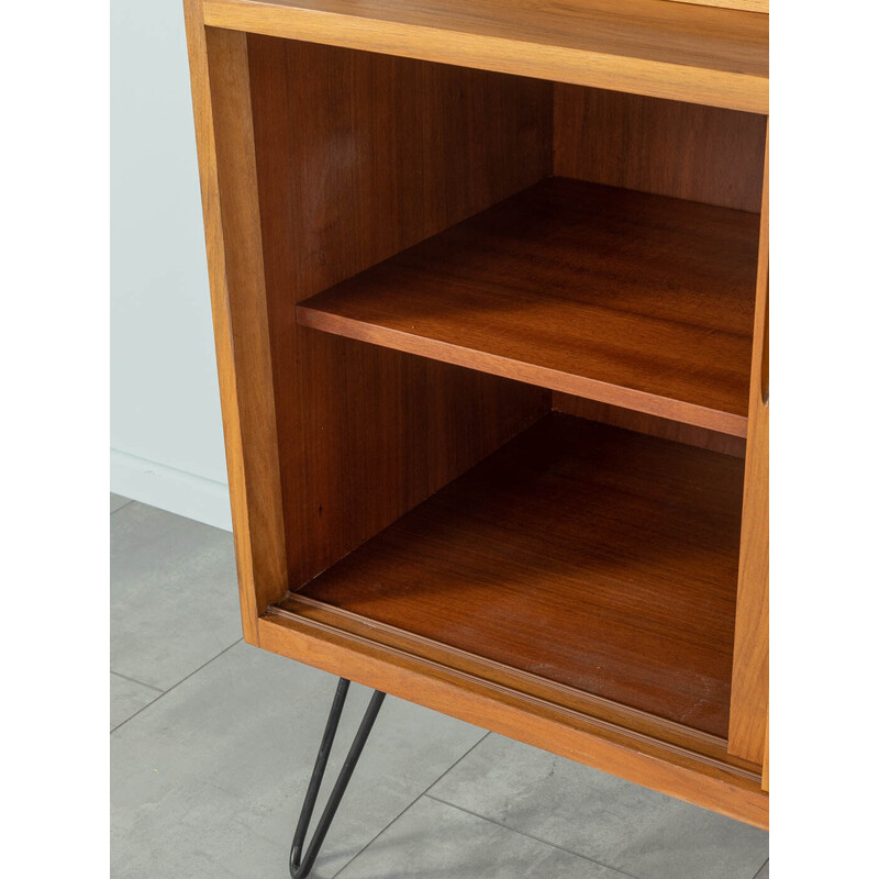 Vintage display cabinet in walnut veneer, Germany 1950s