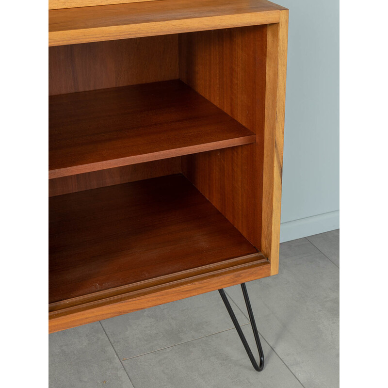 Vintage display cabinet in walnut veneer, Germany 1950s