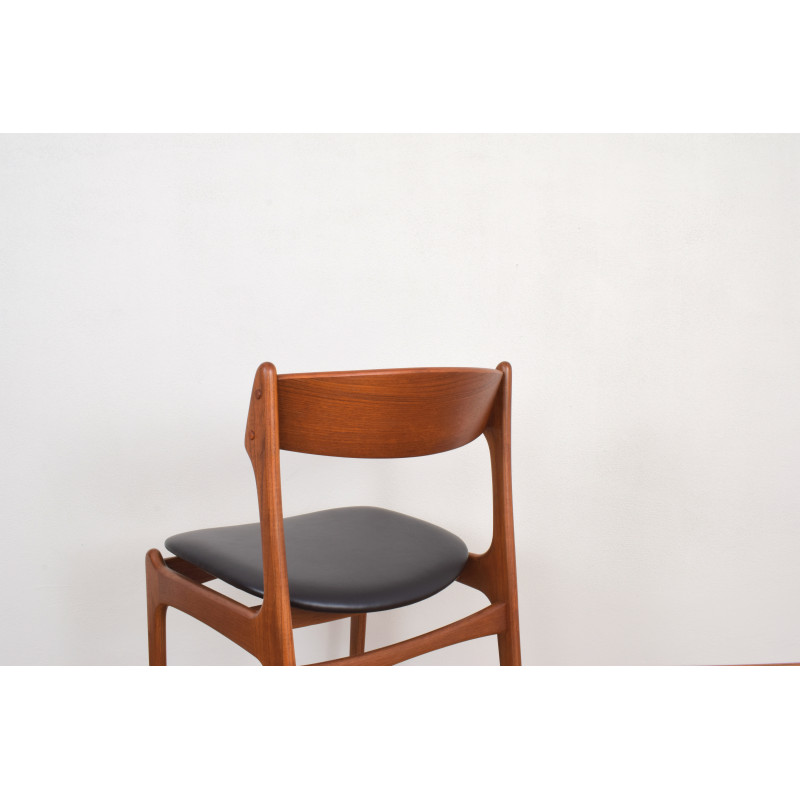 Set van 4 vintage stoelen model 49 van Erik Buch voor O.D. Møbler, 1960