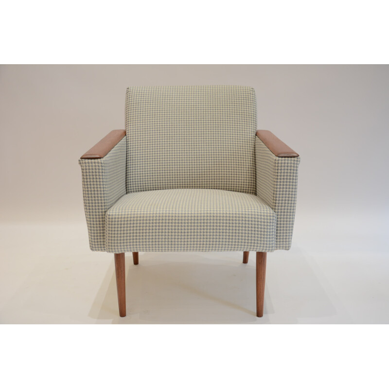 Armchair with square foot and springs - 1960s