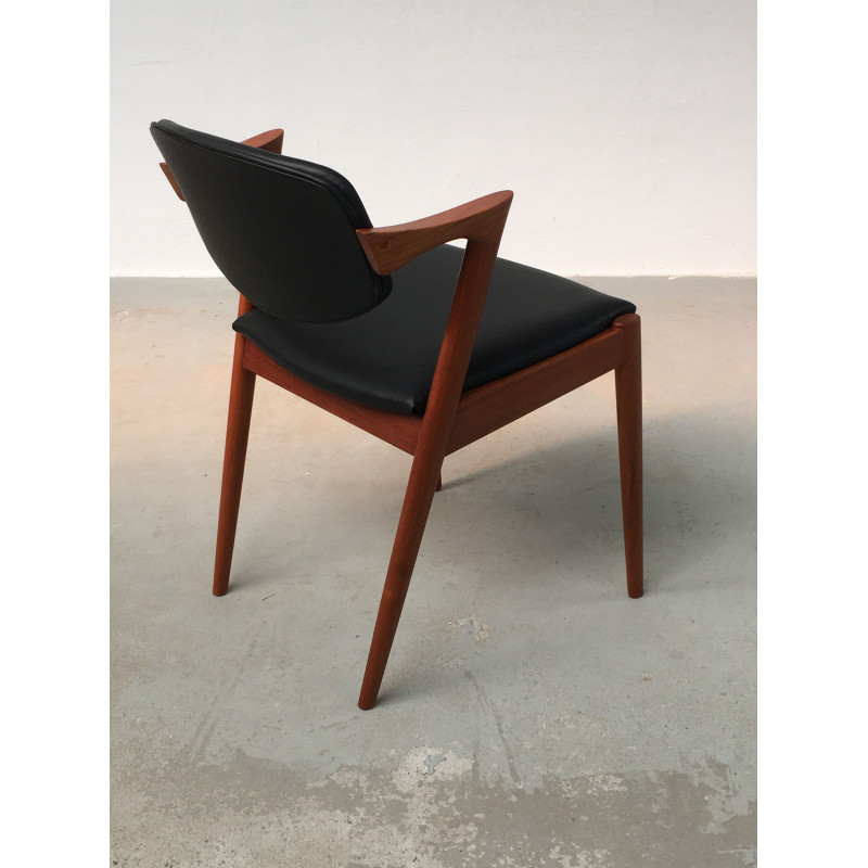 Set of 6 vintage teak dining chairs by Kai Kristiansen for Schous Møbelfabrik, 1960s