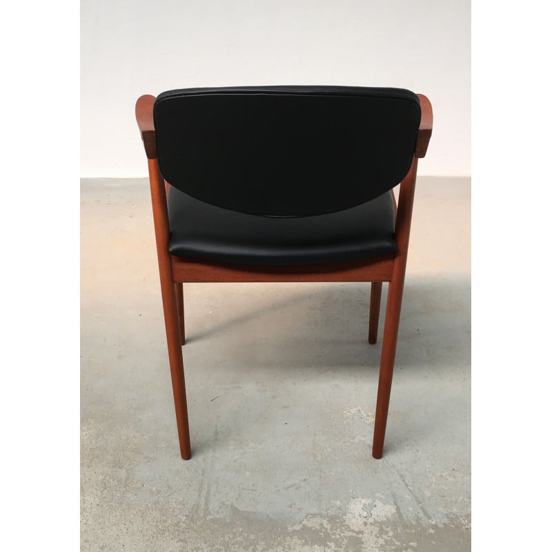 Set van 6 vintage teakhouten eetkamerstoelen, Kai Kristiansen voor Schous Møbelfabrik, 1960