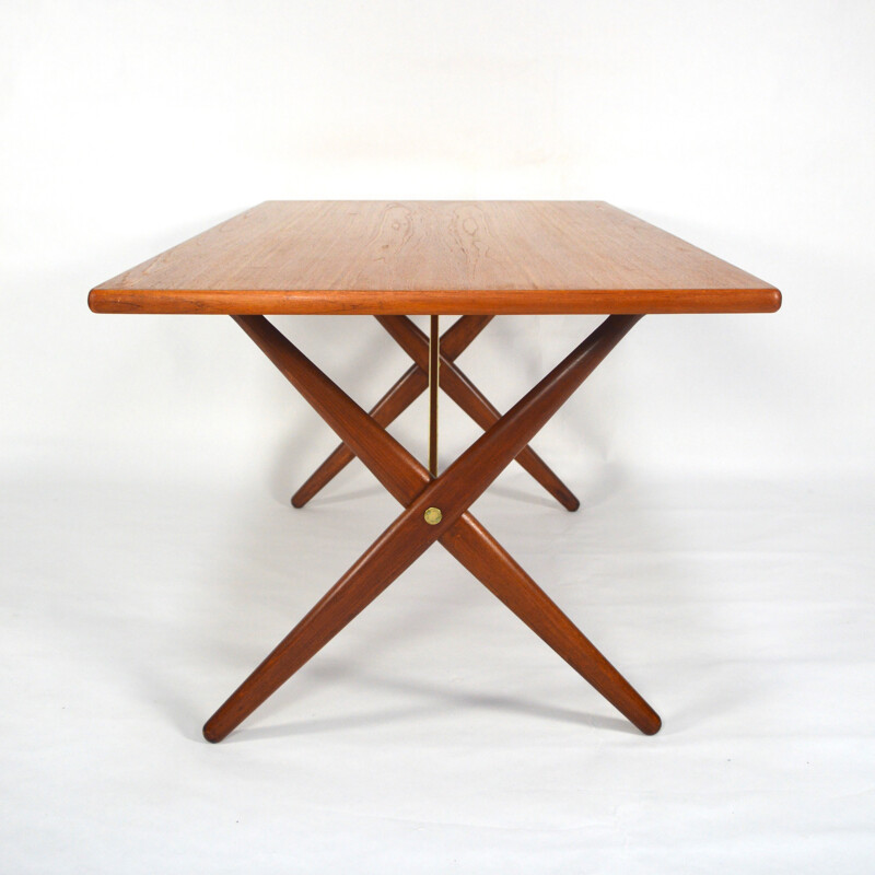 Dining set "AT-303" with oak top table and "Sawbuck" chairs, Hans J. WEGNER - 1950s