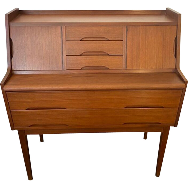 Scandinavian Danish vintage teak secretary, 1960