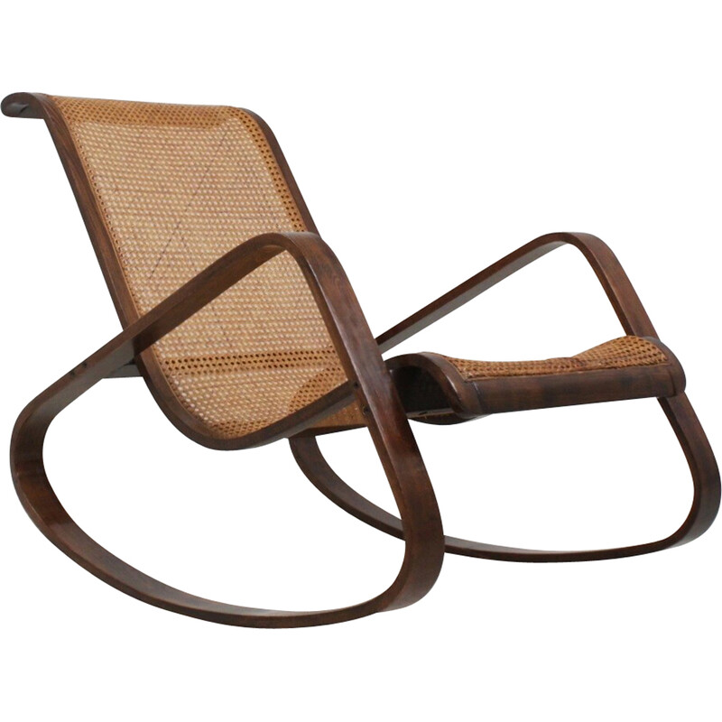 Chaise à bascule vintage "Dondolo" par Luigi Crassevig, 1970