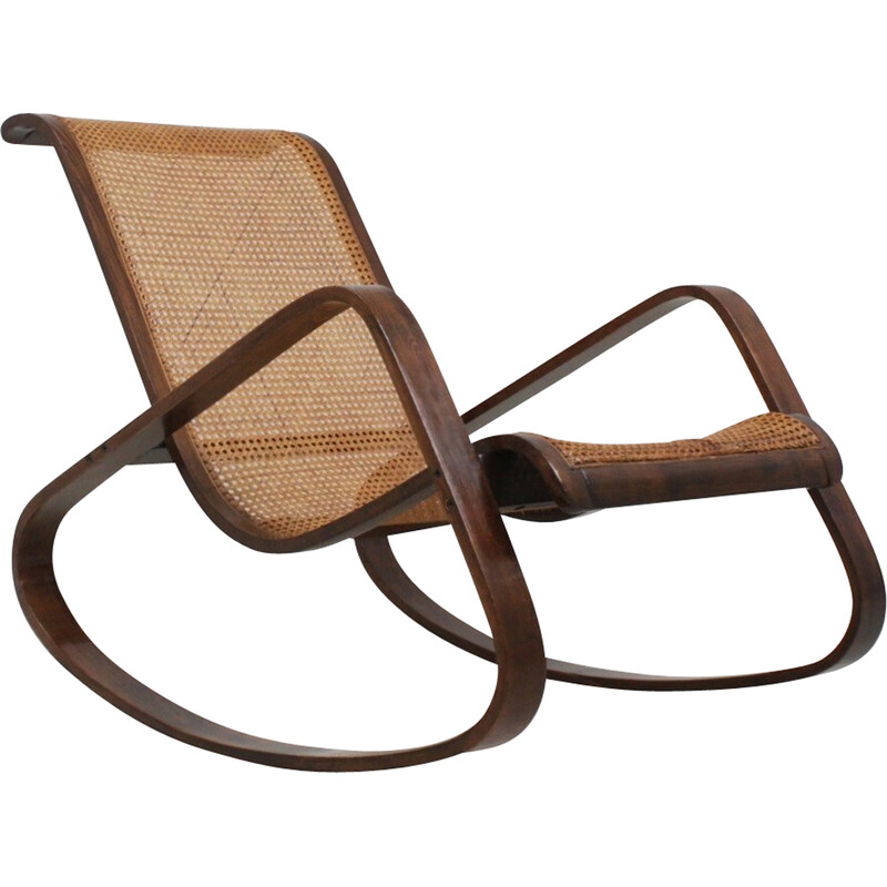 Cadeira de balanço Vintage "Dondolo" de Luigi Crassevig, 1970